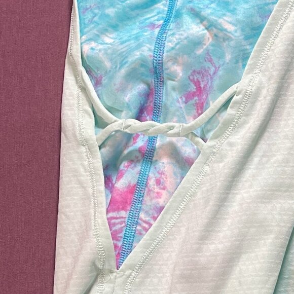 Ivivva (Lululemon) Girl’s Athletic Tank Top in Mint/Blue/Purple- size 14 - Picture 8 of 8